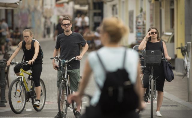 Ljubljana bo v tednu mobilnosti največ pozornosti namenila kolesarjem. FOTO: Jure Eržen