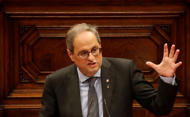 Predsednik katalonske vlade je včeraj sporočil, da bo neposlušen še naprej. Foto Nacho Doce/Reuters