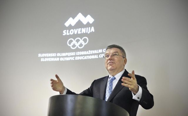 Thomas Bach je obiskal slovenske kandidate za nastop na olimpijskih igrah v Tokiu. FOTO: Leon Vidic/Delo