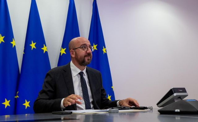 Predsednik Evropskega sveta Charles Michel je moral v karanteno. FOTO: Reuters