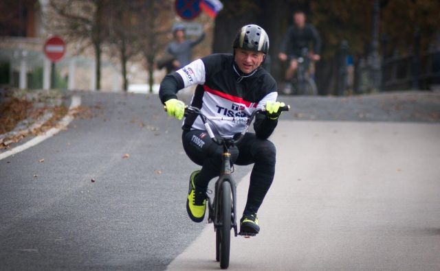 <strong>Damijan</strong> je že stari znanec tovrstnih podvigov, saj je z kolesom BMX prekolesaril že 600 kilometrov od Ljubljane do Dubrovnika. FOTO: Bruno Sedevčič