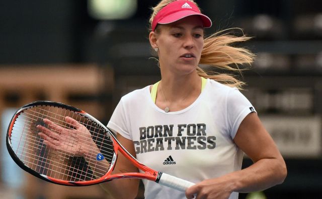 Angelique Kerber, uvodna tekmica Kaje Juvan v Parizu, je že dolgo med najbolj priljubljenimi nemškimi športnicami. FOTO: Hendrik Schmidt/AFP