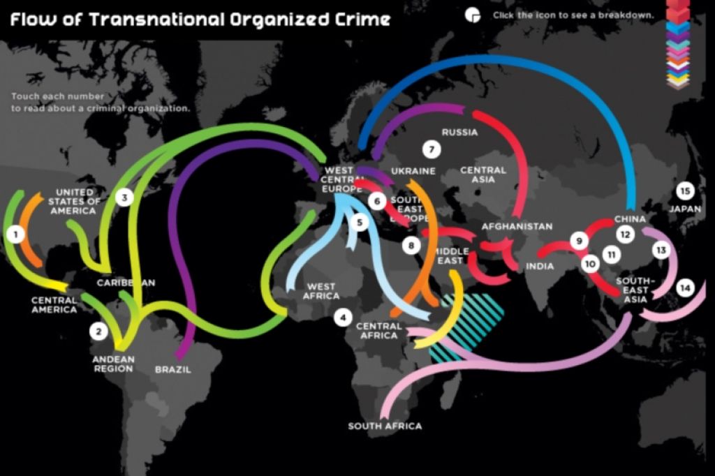 Oglejte si atlas sveta organiziranega kriminala