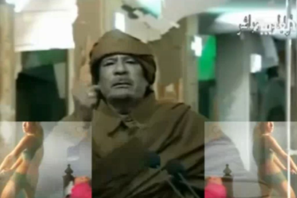 Moamer Gadafi v glasbenem videospotu!