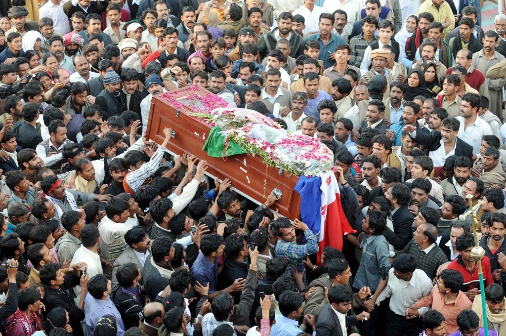 Pokop umorjenega pakistanskega ministra