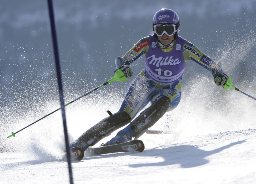 Tina Maze ne popušča: 3. mesto v slalomu na Češkem
