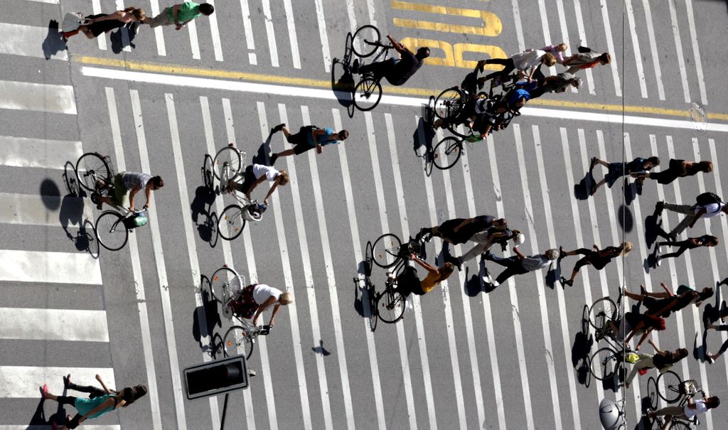 Policisti tudi v tednu mobilnosti kaznujejo kolesarje