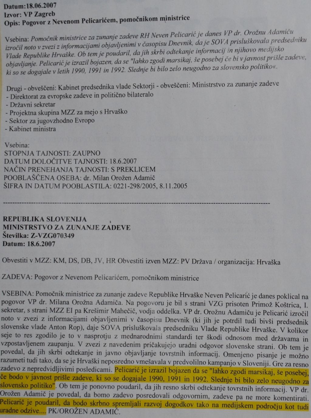 Hrvati očitno lahko izsiljujejo slovenske politike
