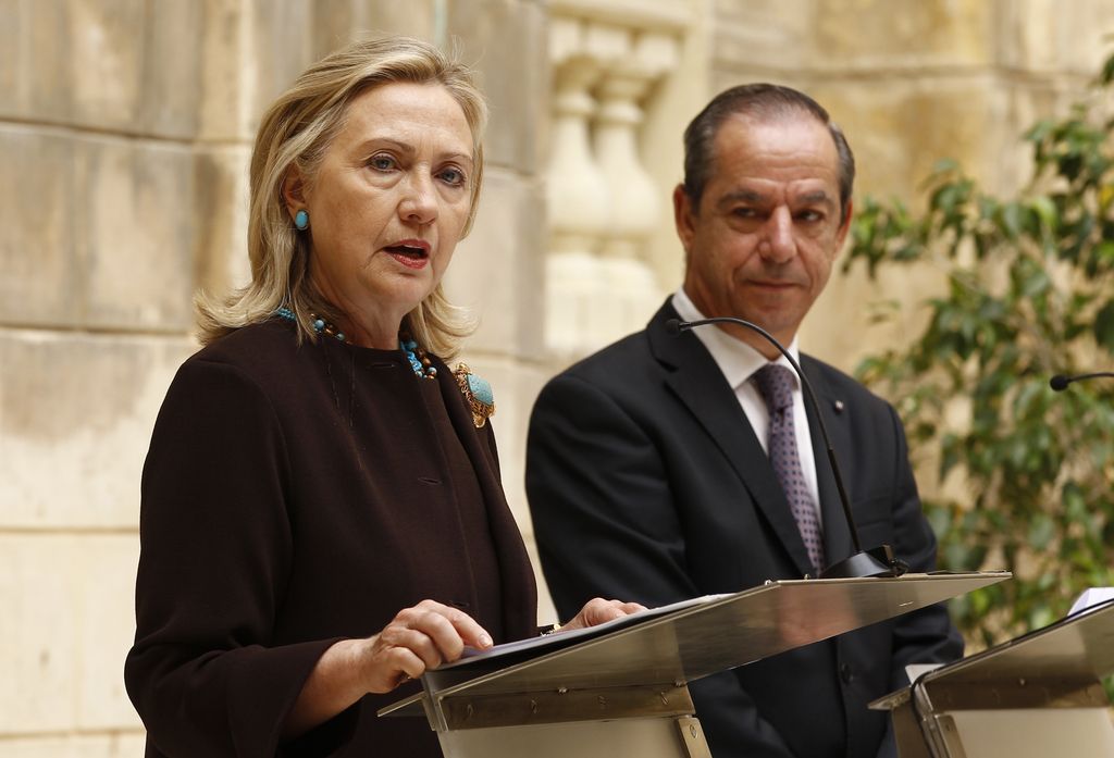 Hillary Clinton na nenapovedanem obisku v Libiji