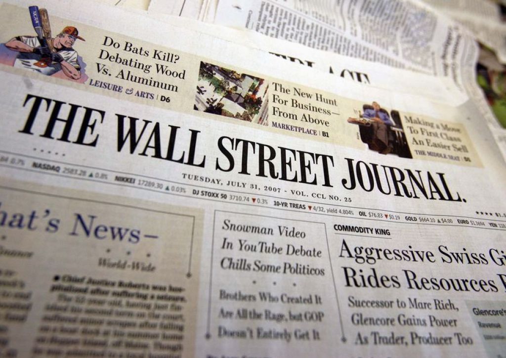 Wall Street Journal časopis z najvišjo naklado v ZDA
