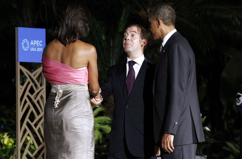 Ruski predsednik Medvedjev na Havajih z Obamovo ženo Michelle