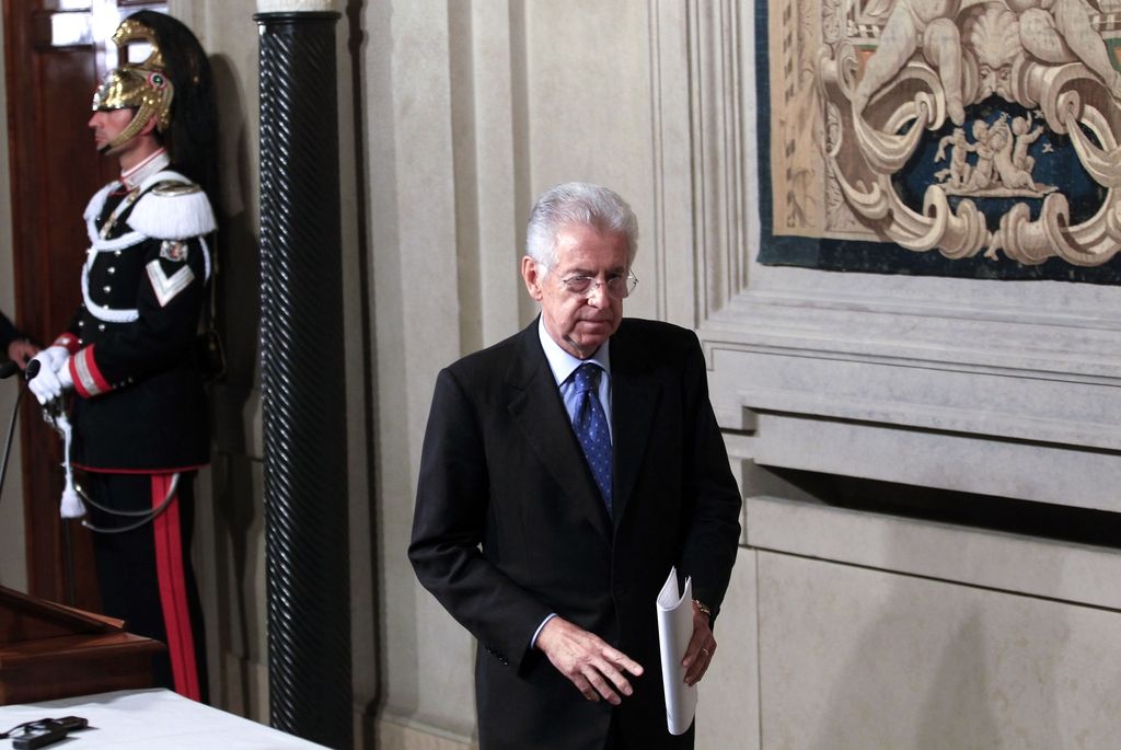 Mario Monti mandatarstvo sprejel s pridržkom