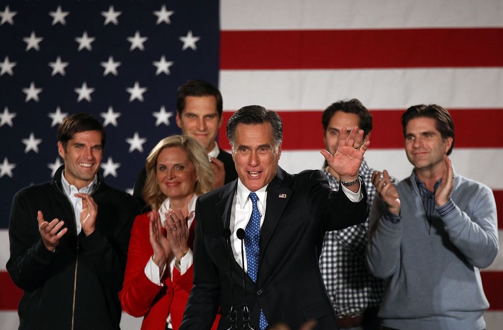 Romney zmagal za vsega osem glasov