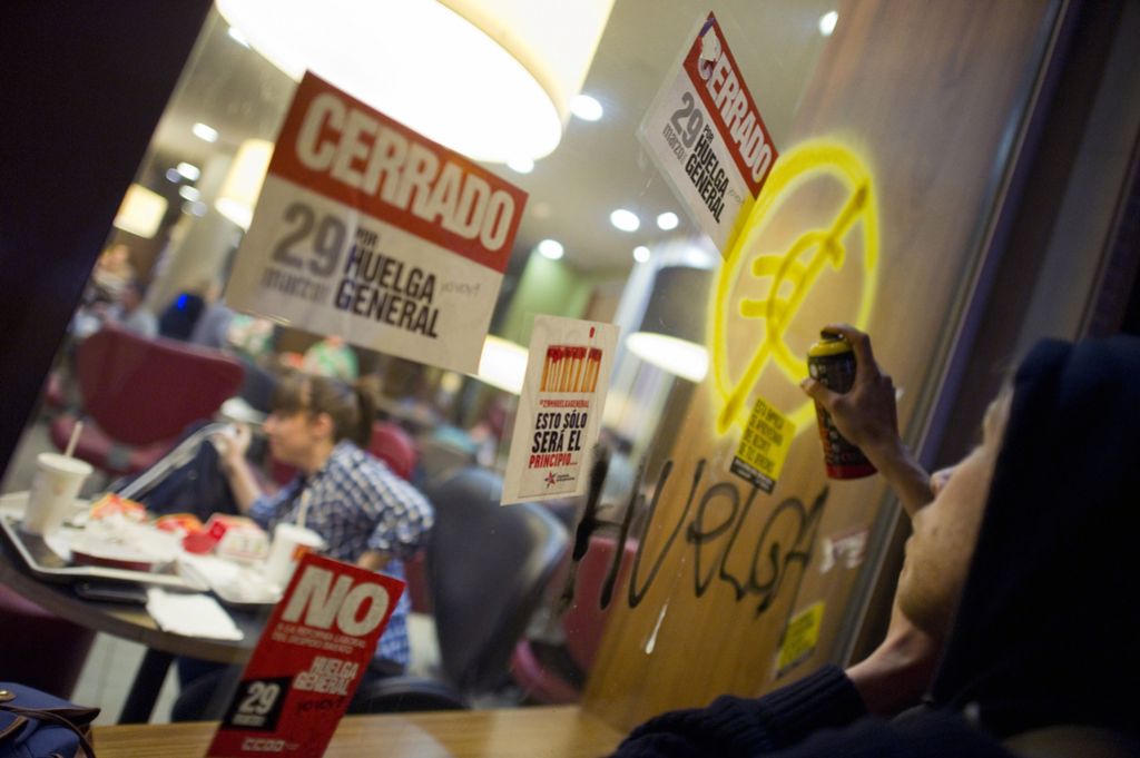 V Španiji splošna stavka proti reformi trga dela
