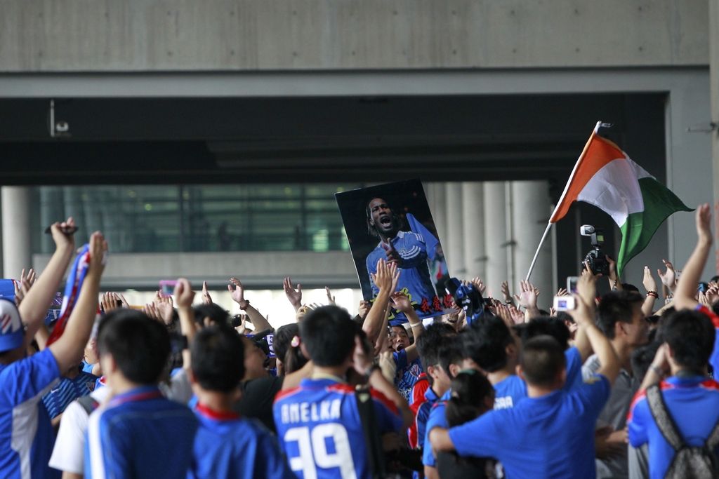 Na Kitajskem nogometna evforija ob prihodu Drogbaja