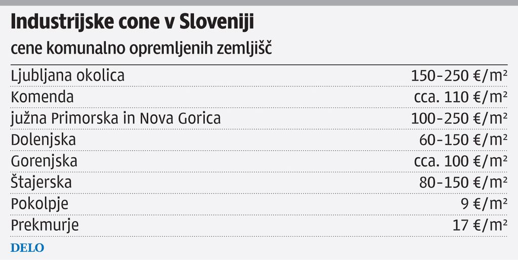 Tujce bi lažje privabili v nacionalne poslovne cone