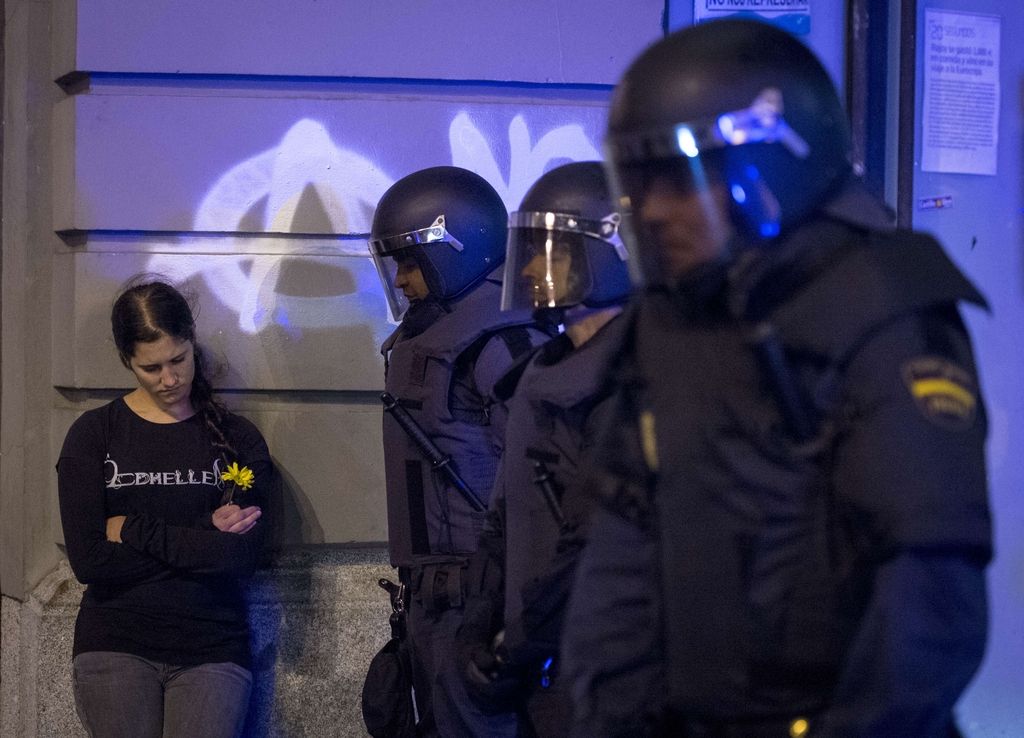 Španski protesti so se znova sprevrgli v nasilje
