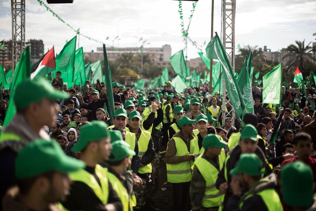 V Gazi praznujejo 25. obletnico ustanovitve Hamasa