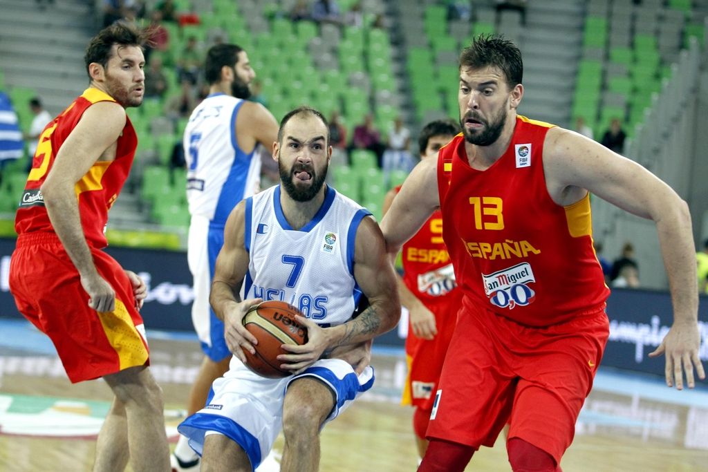 Eurobasket, skupina F - Grki grizli in s trojkami zlomili Špance