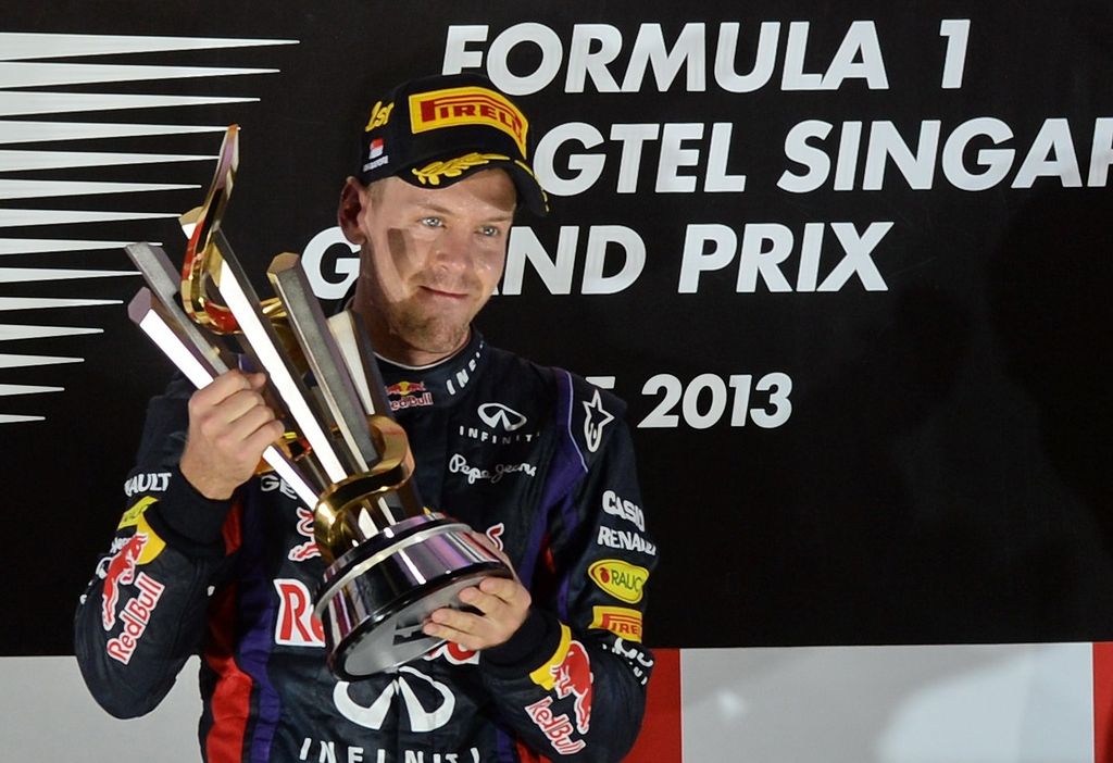 F1: Vettel v Singapurju do tretje zaporedne zmage