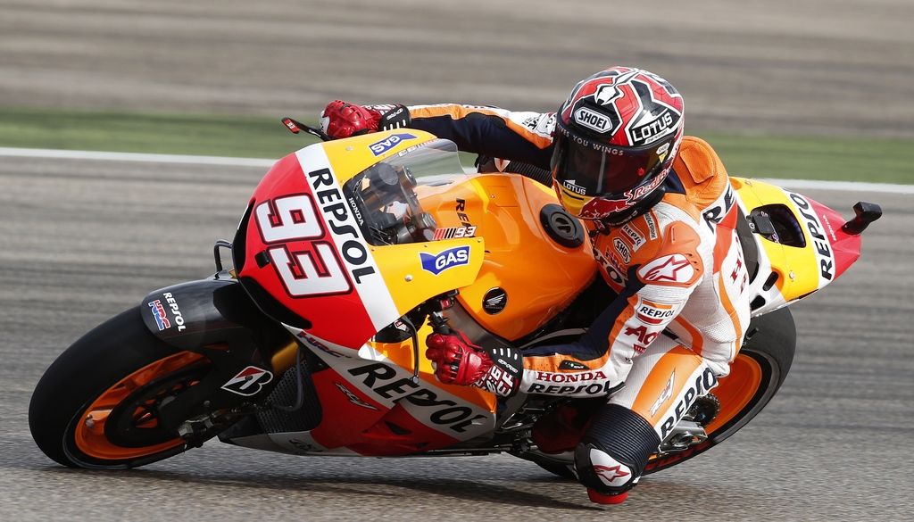 MotoGP: Marquez v Aragoniji s prvega mesta