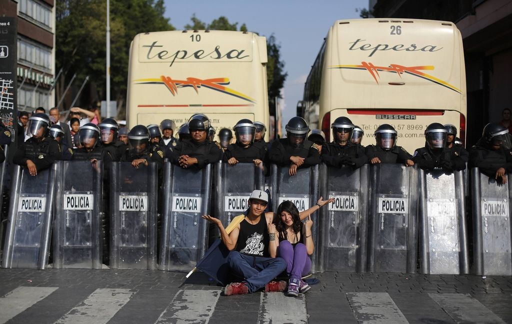 V Ciudad de Mexico spopad med protestniki in policijo