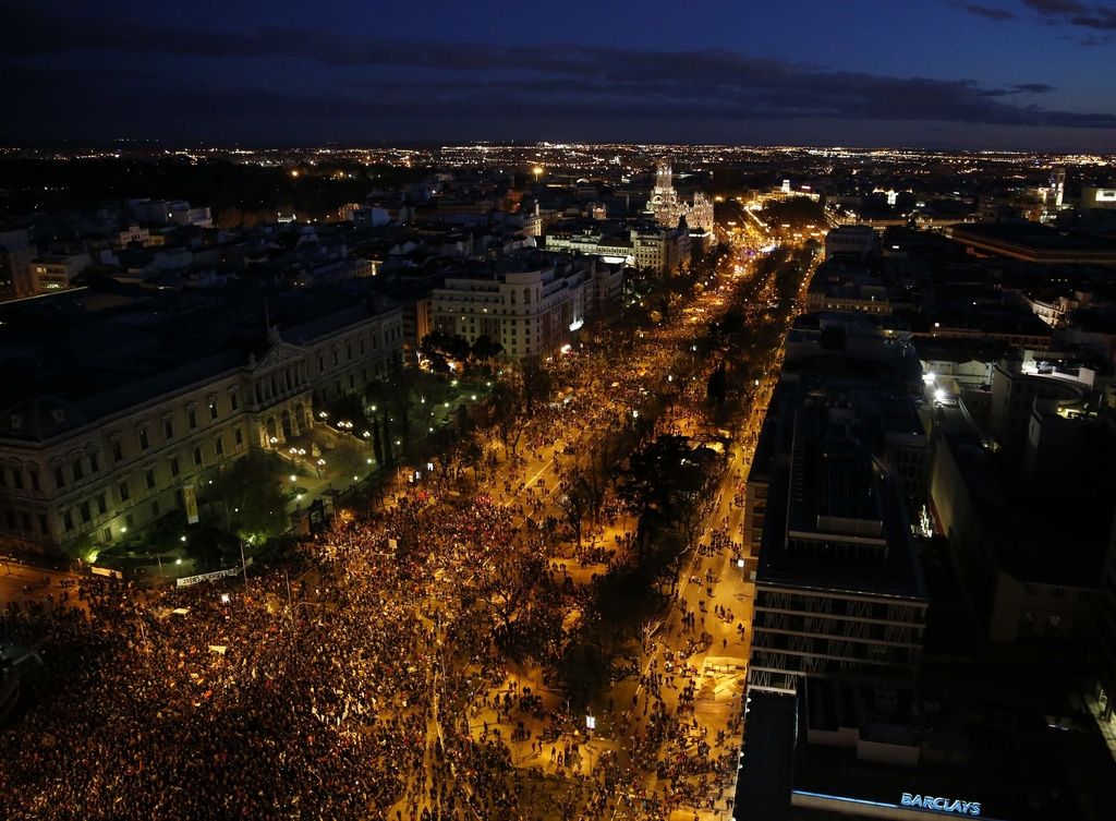 Španija: Shod za dostojanstvo se je končal z nasiljem