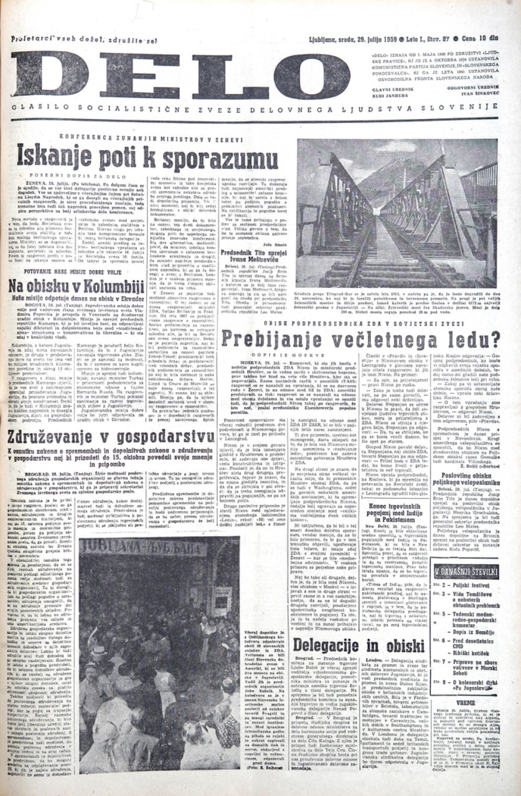 Delov pogled v preteklost, 29. julij