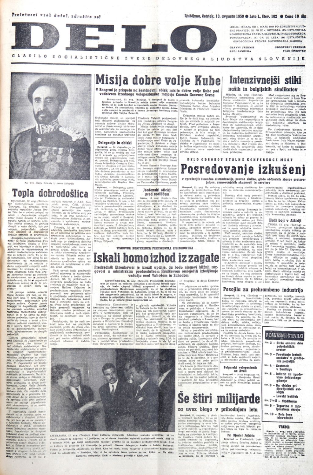 Delov pogled v preteklost, 13. avgust