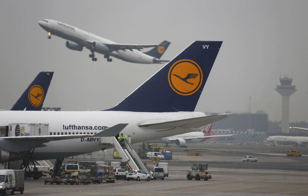 Lufthansa zaradi stavke odpovedala več kot 1300 letov