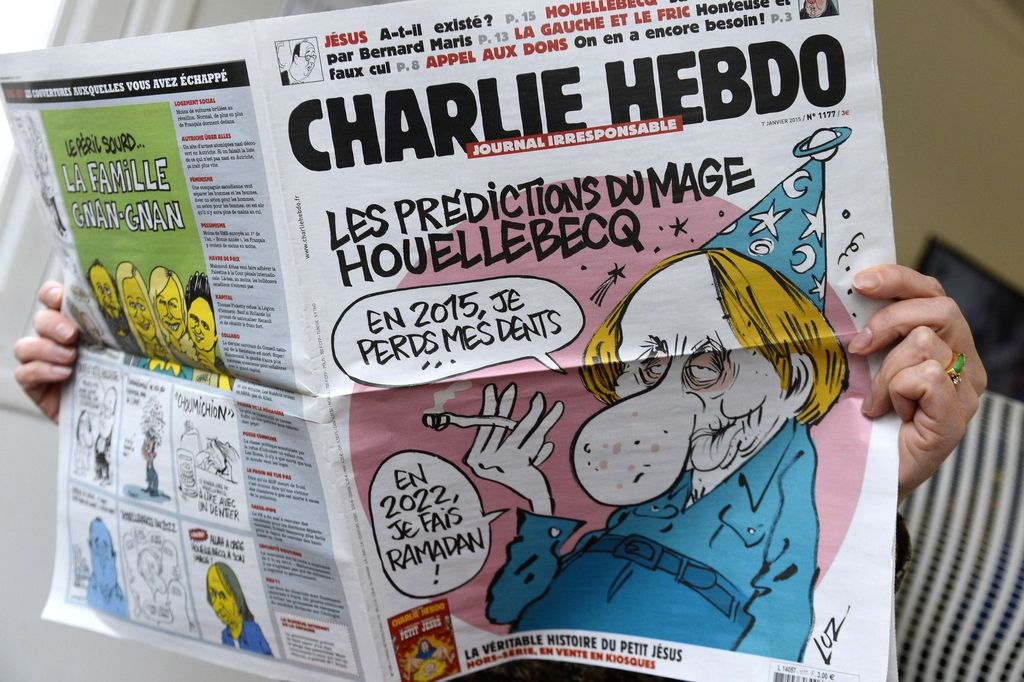 Charlie Hebdo se vrača s karikaturo preroka Mohameda