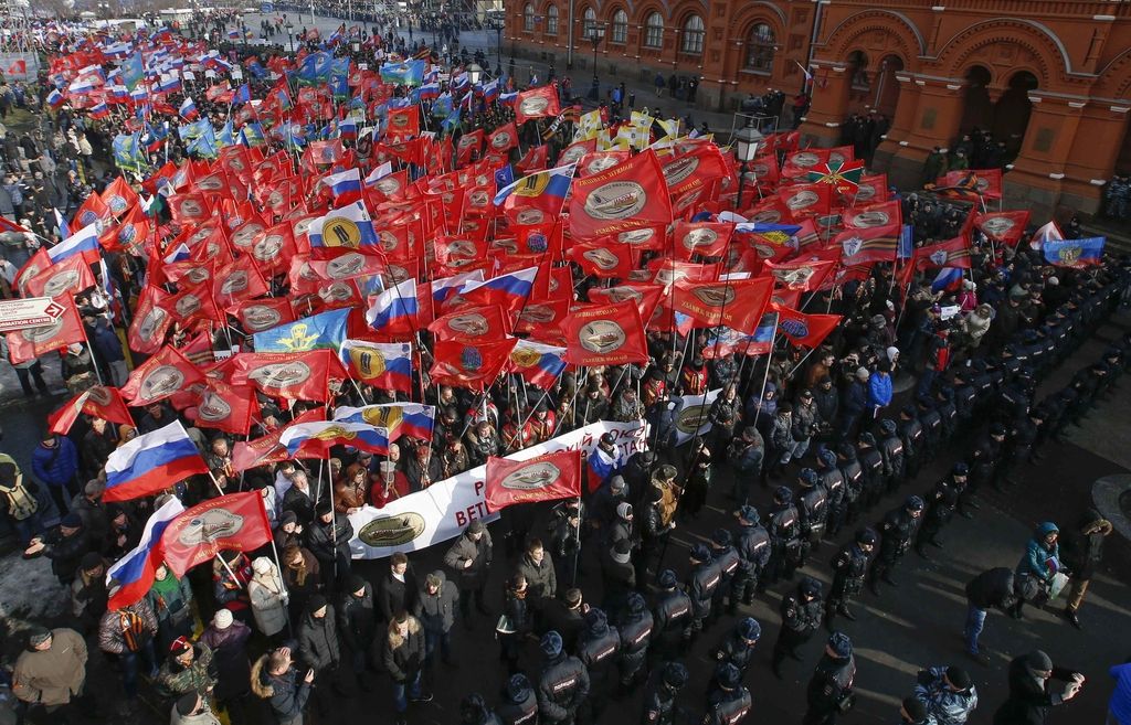Ruski provladni protestniki obljubili, da se Majdan v Rusiji ne bo zgodil