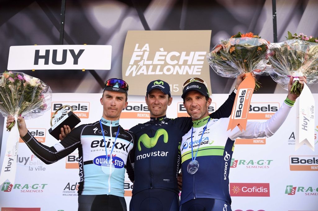 Valverde tretjič slavil na Valonski puščici