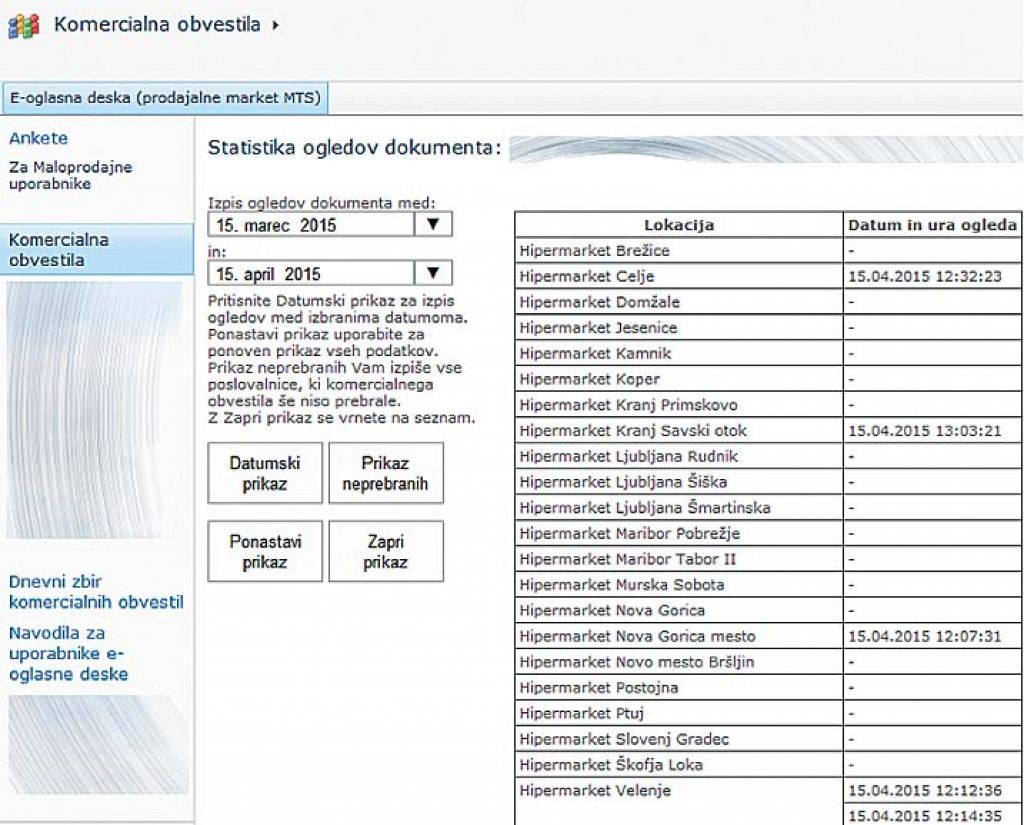 Mercator z e-Oglasno desko do večje učinkovitosti poslovanja