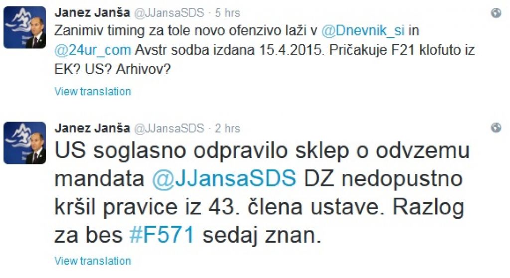 Ustavno sodišče Janši vrnilo poslanski mandat
