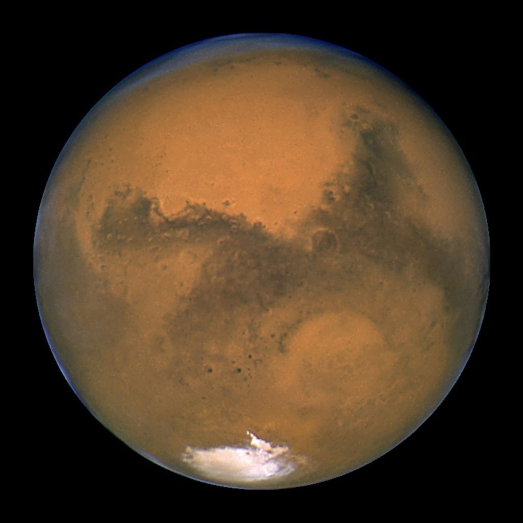 Je bil rdeči planet nekdaj moder?