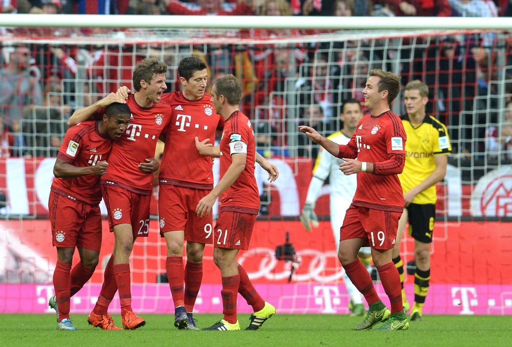 Bayern v slogu zadnjih tekem napolnil mrežo Dortmunda
