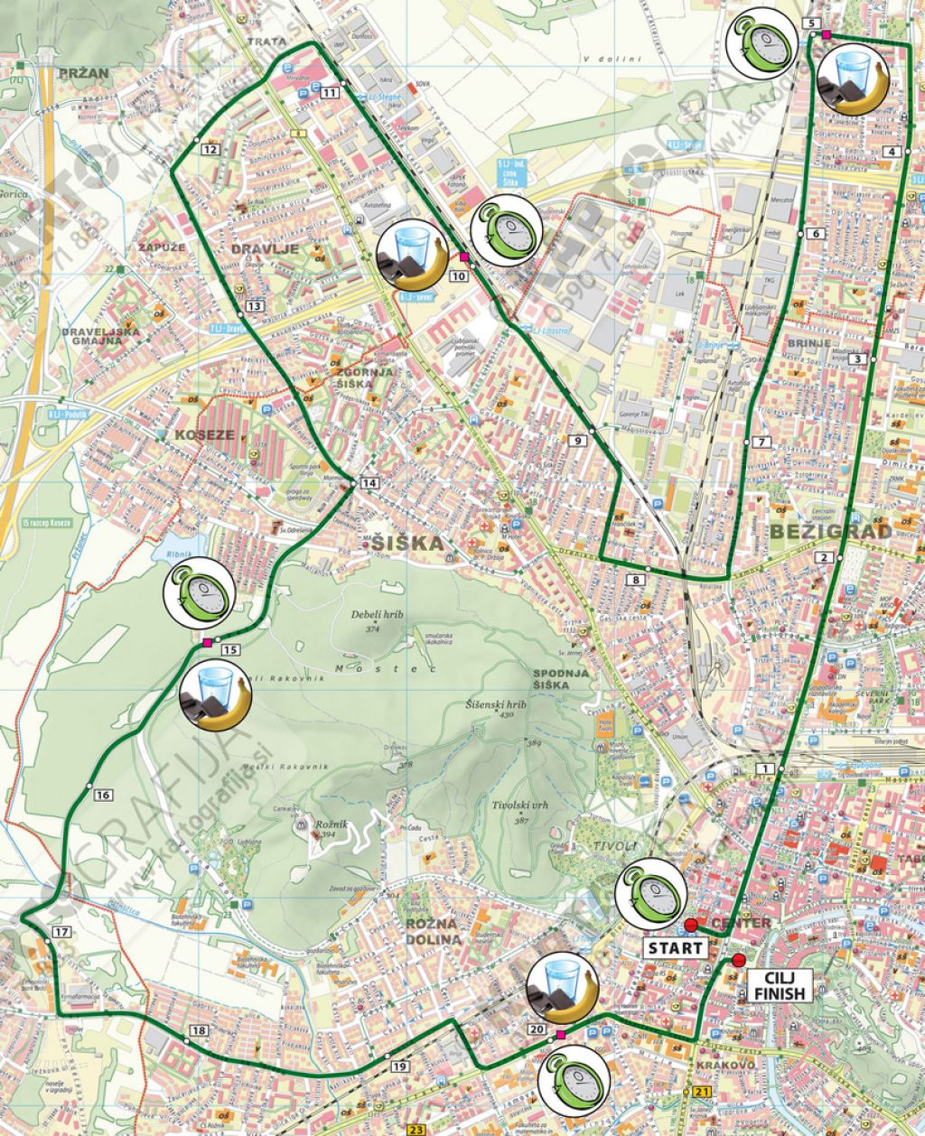 Spremenjen prometni režim v času 20. Ljubljanskega maratona