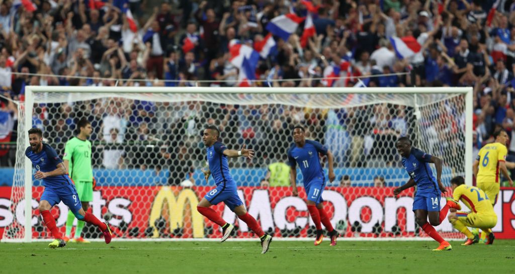 Euro 2016: Francozi z evrogolom Payeta porazili Romune
