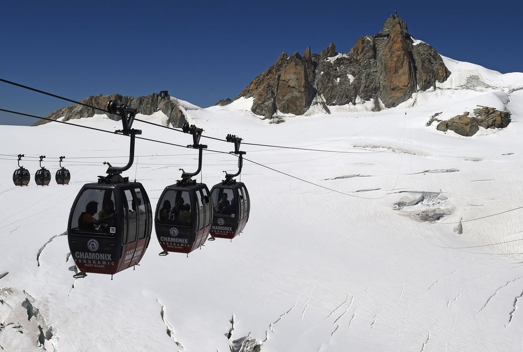 Kabinska žičnica v masivu Mont Blanca ponovno obratuje