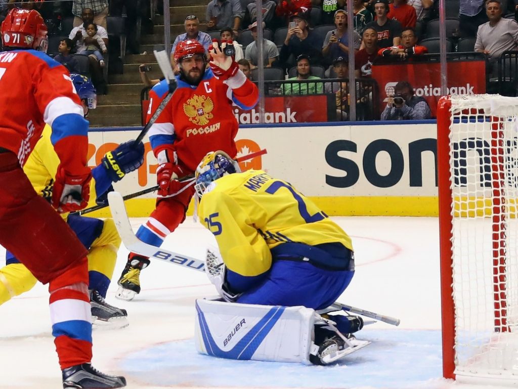 Svetovni pokal: Ovečkin ostal brez drugega gola, Rusija pa praznih rok proti Švedski (VIDEO)