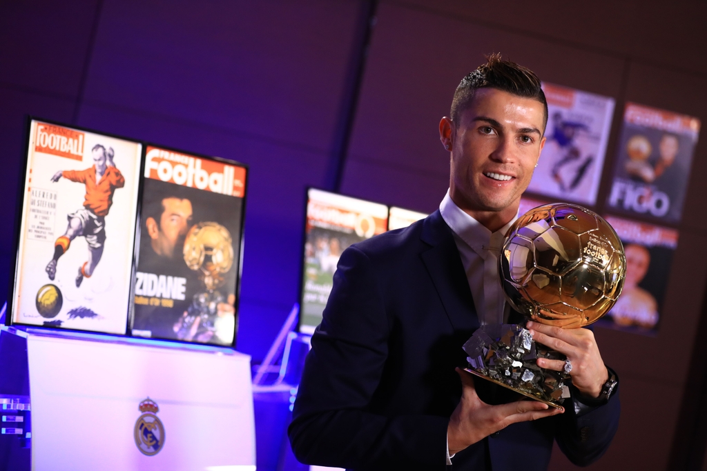 Ronaldo é quarto ganhador da Bola de Ouro