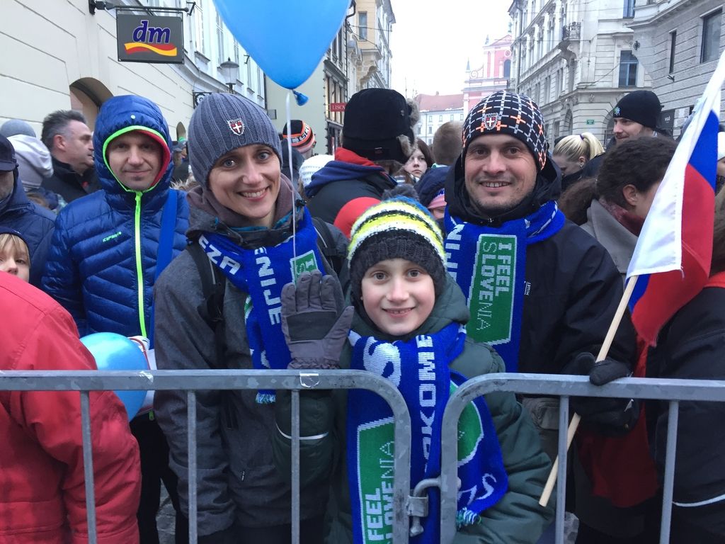 Sprejem za rokometne junake v Ljubljani
