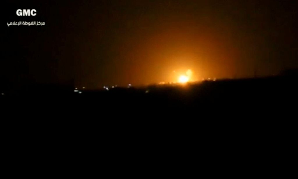 Damask: Za silovito eksplozijo in požare v bližini letališča odgovoren Izrael