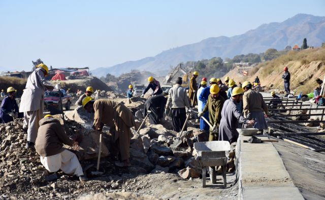 HOLD FOR CHINA-NEW SILK ROAD HURDLES...In this photo taken on Friday, Dec. 22, 2017, work in progress at the site of Pakistan China Silk Road in Haripur, Pakistan. From Pakistan to Tanzania to Hungary, projects under President Xi Jinping’s signature