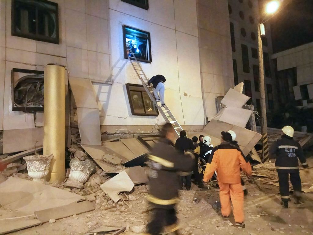 Tajvan stresel močan potres