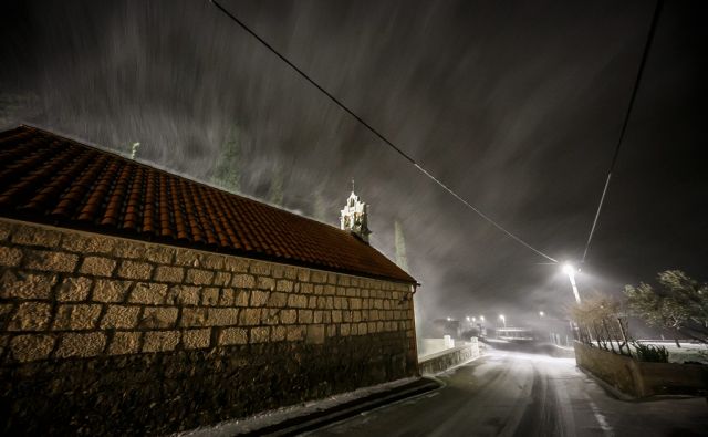 Snijeg u Dalmaciji 230318 Dubrava, 23.03.2018 -  Snijeg zabijelio Split i okolicu