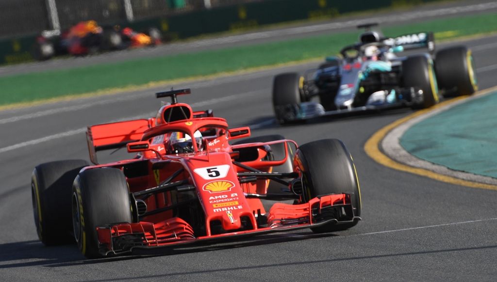 F1: za uvod zmaga Vettla in Ferrarijeve strategije