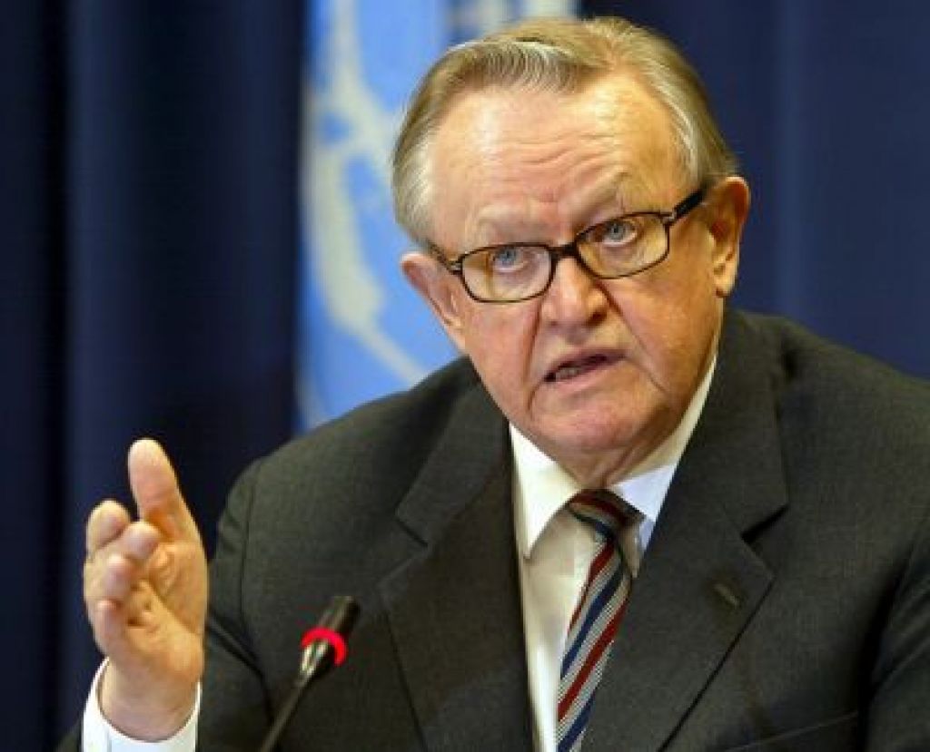 Ahtisaari  skrivnosten glede Kosova