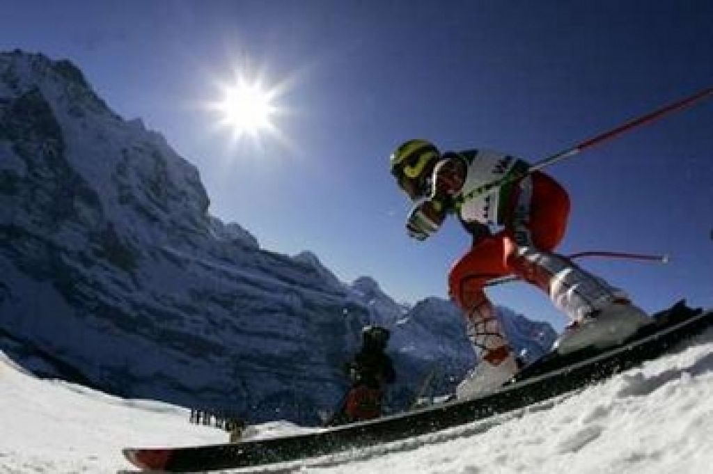 Hermann Maier in Bode Miller pri OK koralu